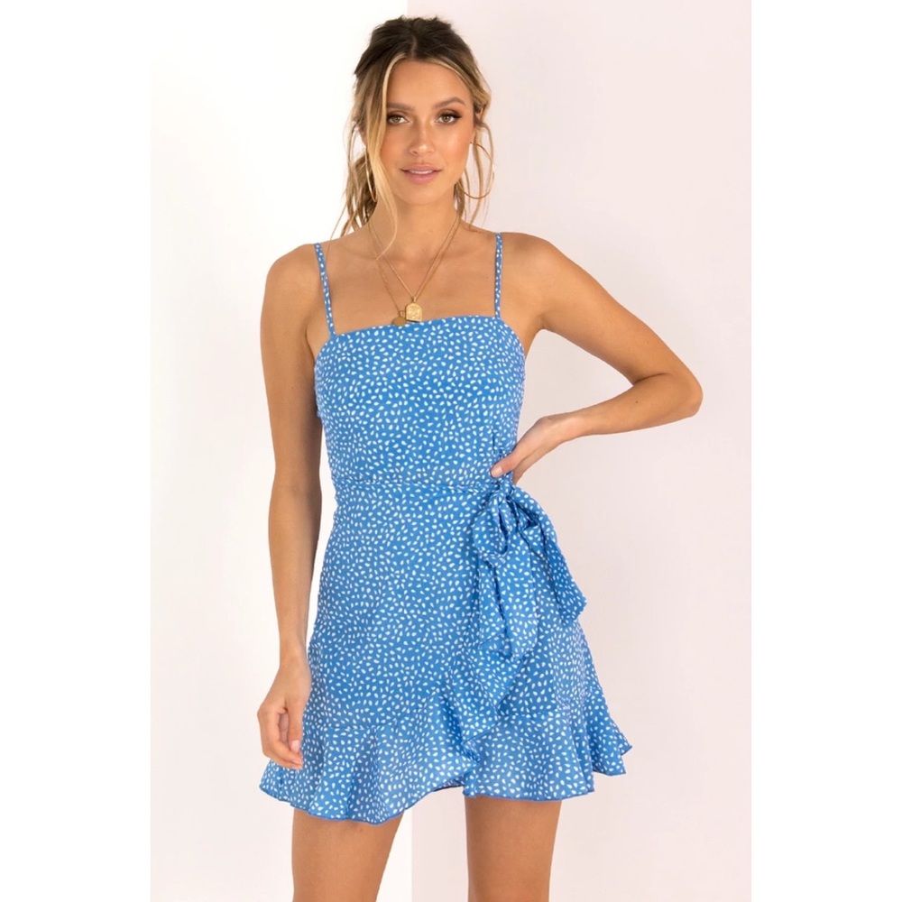 NWT Sundae Muse Blue Leah Wrap Dress!